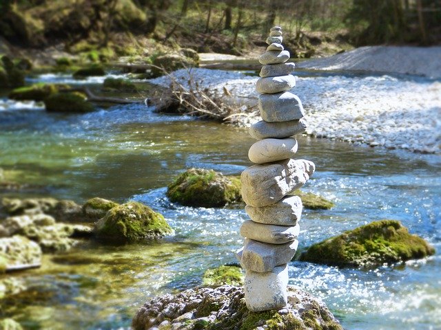 Stones Tower Cairn Stacked Stones